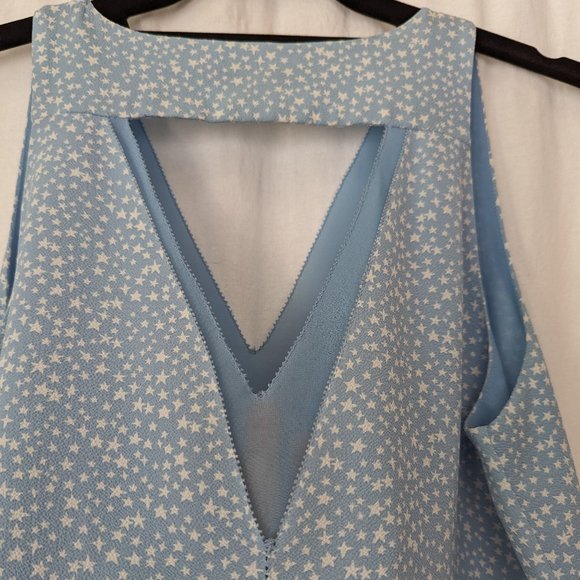 Cooper & Ella Star Print Blouse Size Extra Small - Picture 12 of 12
